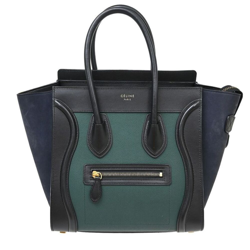 Celine Tricolor Shoulder Luggage Leather Multicolour Leather Shoulder Bag Bag